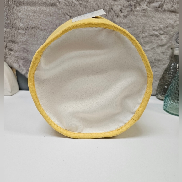 Quilted Fabric Small Round Storage Basket - Picture 3 of 4